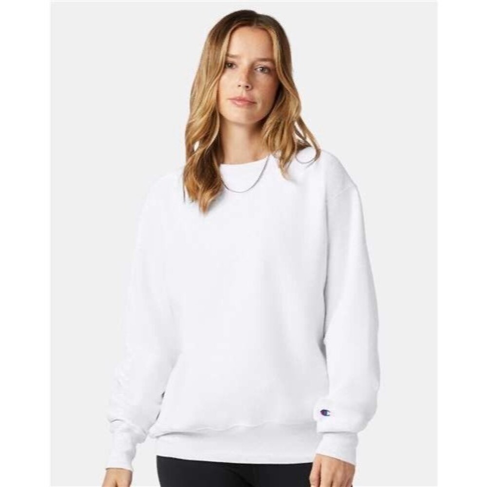 Champion Crewneck Sweatshirt Women’s XS White Pullover Casual Basic